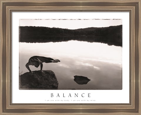 Framed Balance - Yoga Print