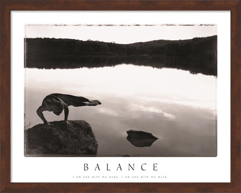 Framed Balance - Yoga Print