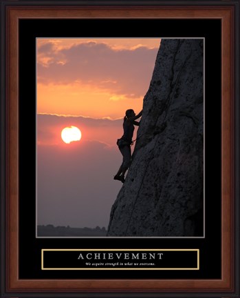 Framed Achievement - Climber Print