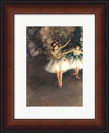 Framed Two Dancers on a Stage Print