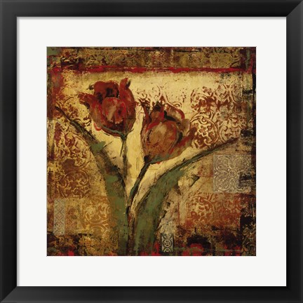 Framed Floral Song V Print