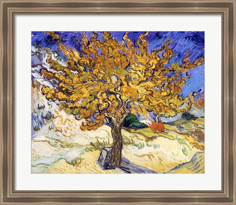 Framed Mulberry Tree in Autumn, c.1889 Print