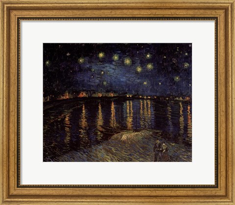 Framed Starry Night over the Rhone, c.1888 Print