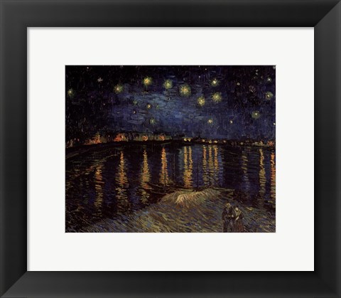 Framed Starry Night over the Rhone, c.1888 Print