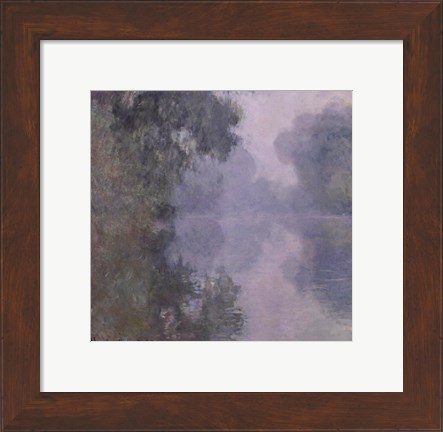 Framed Seine at Giverny, Morning Mists, 1897 Print