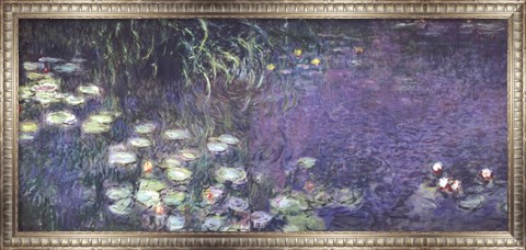 Framed Water Lilies: Morning Print