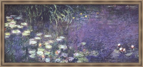 Framed Water Lilies: Morning Print