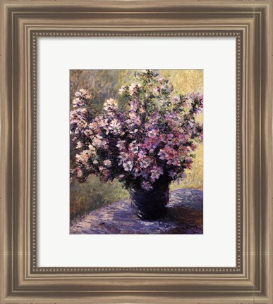 Framed Vase of Flowers Print