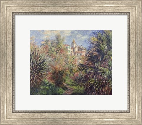 Framed Gardens at Bordighera, 1884 Print