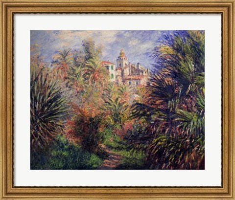 Framed Gardens at Bordighera, 1884 Print