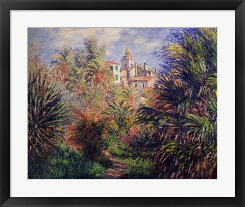 Framed Gardens at Bordighera, 1884 Print