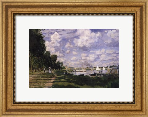 Framed Le Bassin d&#39;Argenteuil Print