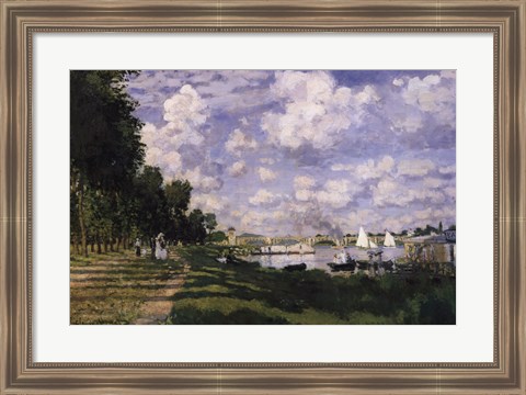 Framed Le Bassin d&#39;Argenteuil Print