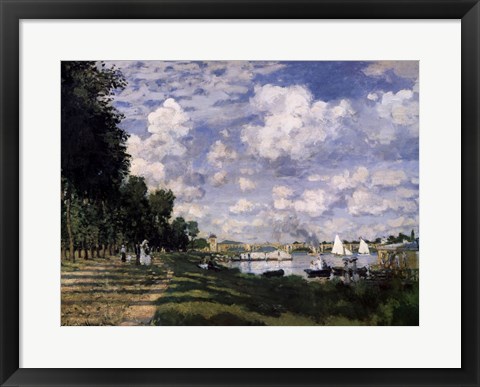 Framed Le Bassin d&#39;Argenteuil Print