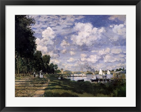 Framed Le Bassin d&#39;Argenteuil Print