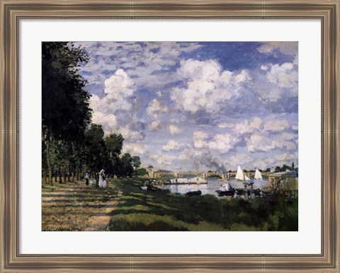 Framed Le Bassin d&#39;Argenteuil Print