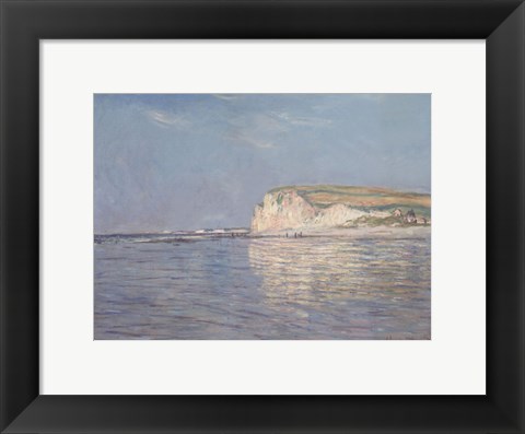 Framed Low Tide at Pourville, near Dieppe, 1882 Print