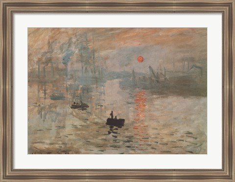 Framed Impression, Sunrise, c.1872 (green) Print