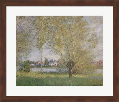 Framed Willows of Vetheuil Print