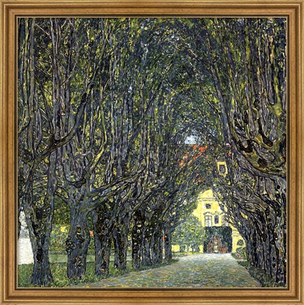 Framed Avenue of Trees in the Park at Schloss Kammer, c.1912 Print