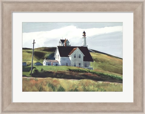 Framed Hill and Houses, Cape Elizabeth, Maine, 1927 Print