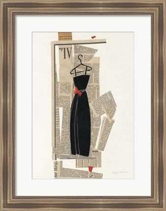 Framed Fashion Pages III Print