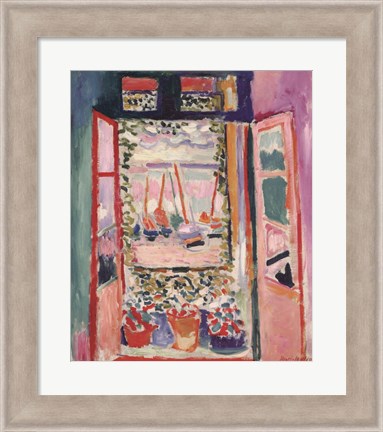 Framed Open Window, Collioure, 1905 Print