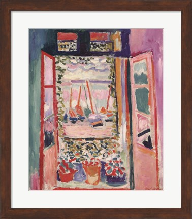 Framed Open Window, Collioure, 1905 Print