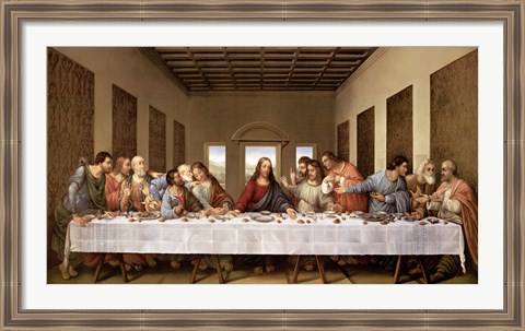 Framed Last Supper Print