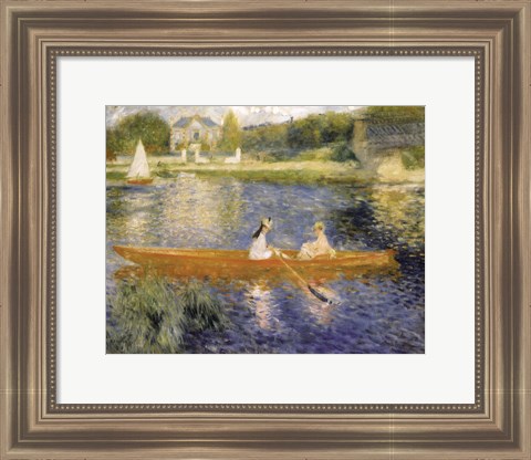 Framed Boating on the Seine Print