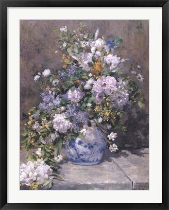 Framed Spring Bouquet, 1866 Print