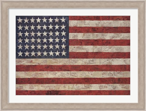 Framed Flag, 1954 Print