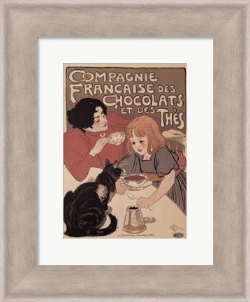 Framed Compagnie Francaise des Chocolats Print