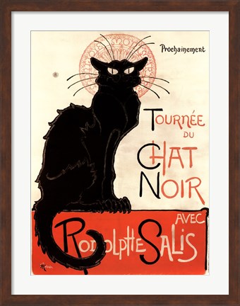 Framed Tournee du Chat Noir Print