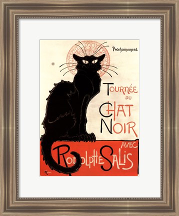 Framed Tournee du Chat Noir Print