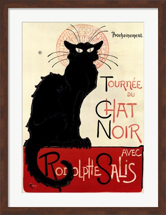 Framed Tournee du Chat Noir Print