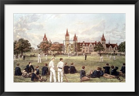 Framed Charterhouse School Pm Print