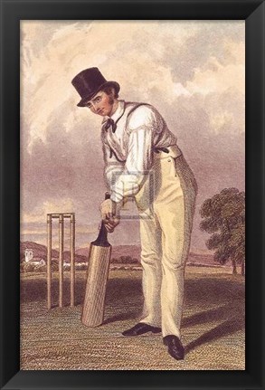 Framed Batsman Pm Print