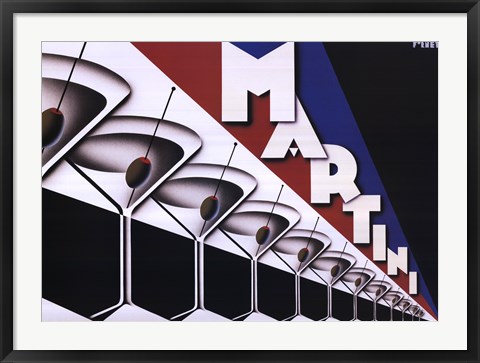 Framed Martini Print