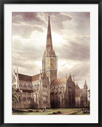 Framed Salisbury Cathedral Pm Print