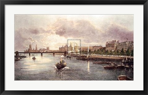 Framed Westminster Pm Print