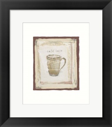 Framed Cafe latte Print