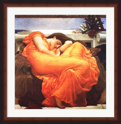 Framed Flaming June, c.1895 Print