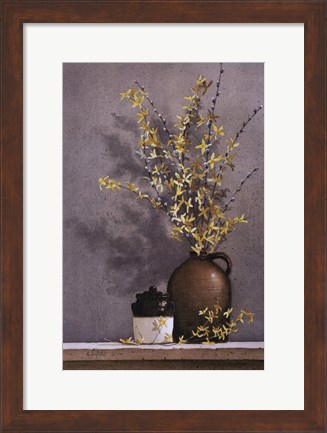 Framed Forsythia Print