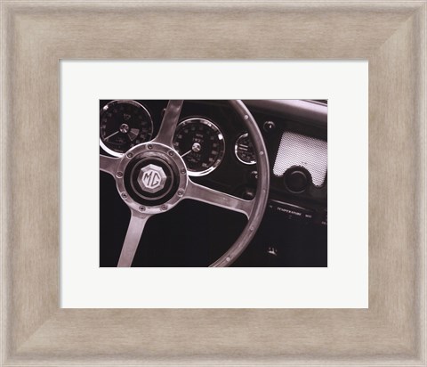 Framed Steering Wheel Print