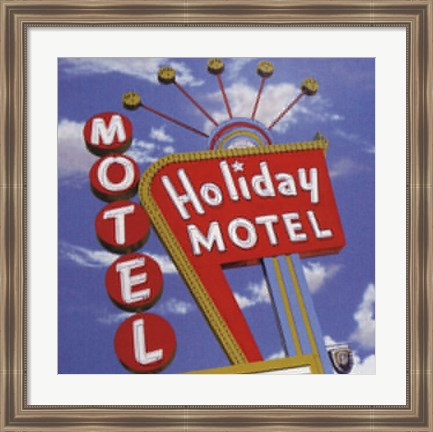 Framed Holiday Motel Print