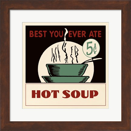 Framed Hot Soup Print