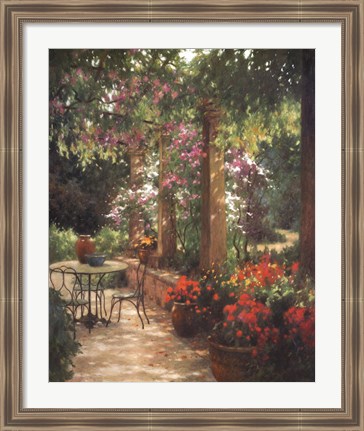 Framed Under the Trellis Print