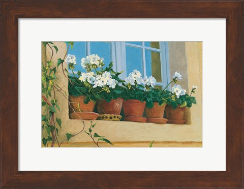 Framed Chateau Creancey Window Print