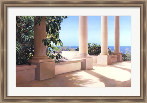 Framed Island Columns Print